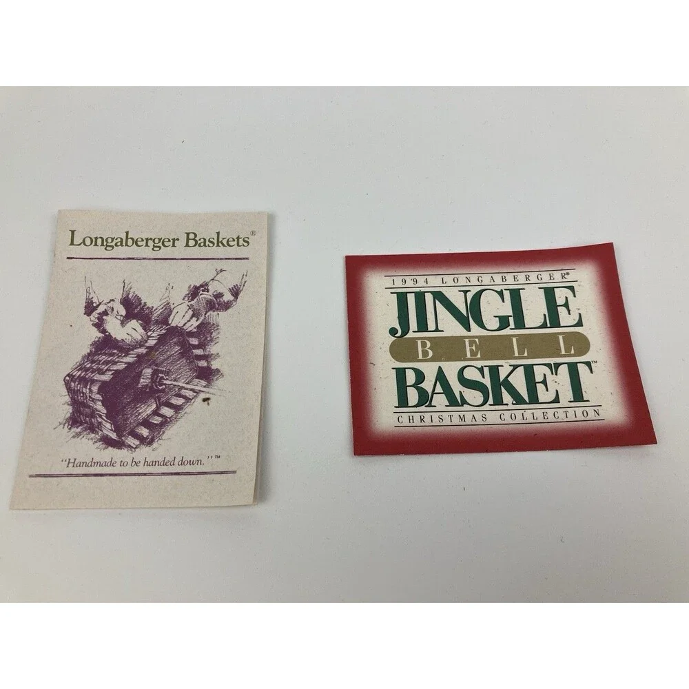 Longaberger Green Jingle bell Basket 1994 | 8